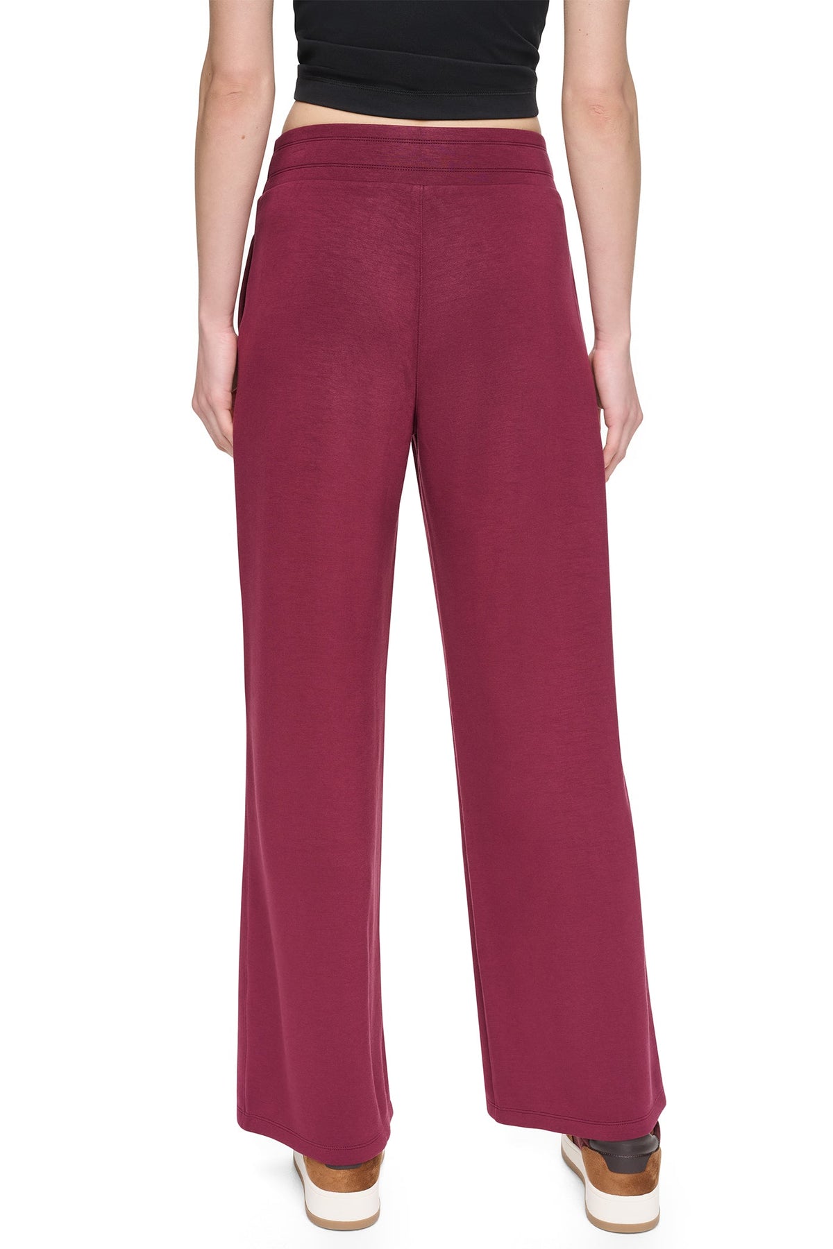 HIGH-RISE PINTUCKED WIDE-LEG PANT