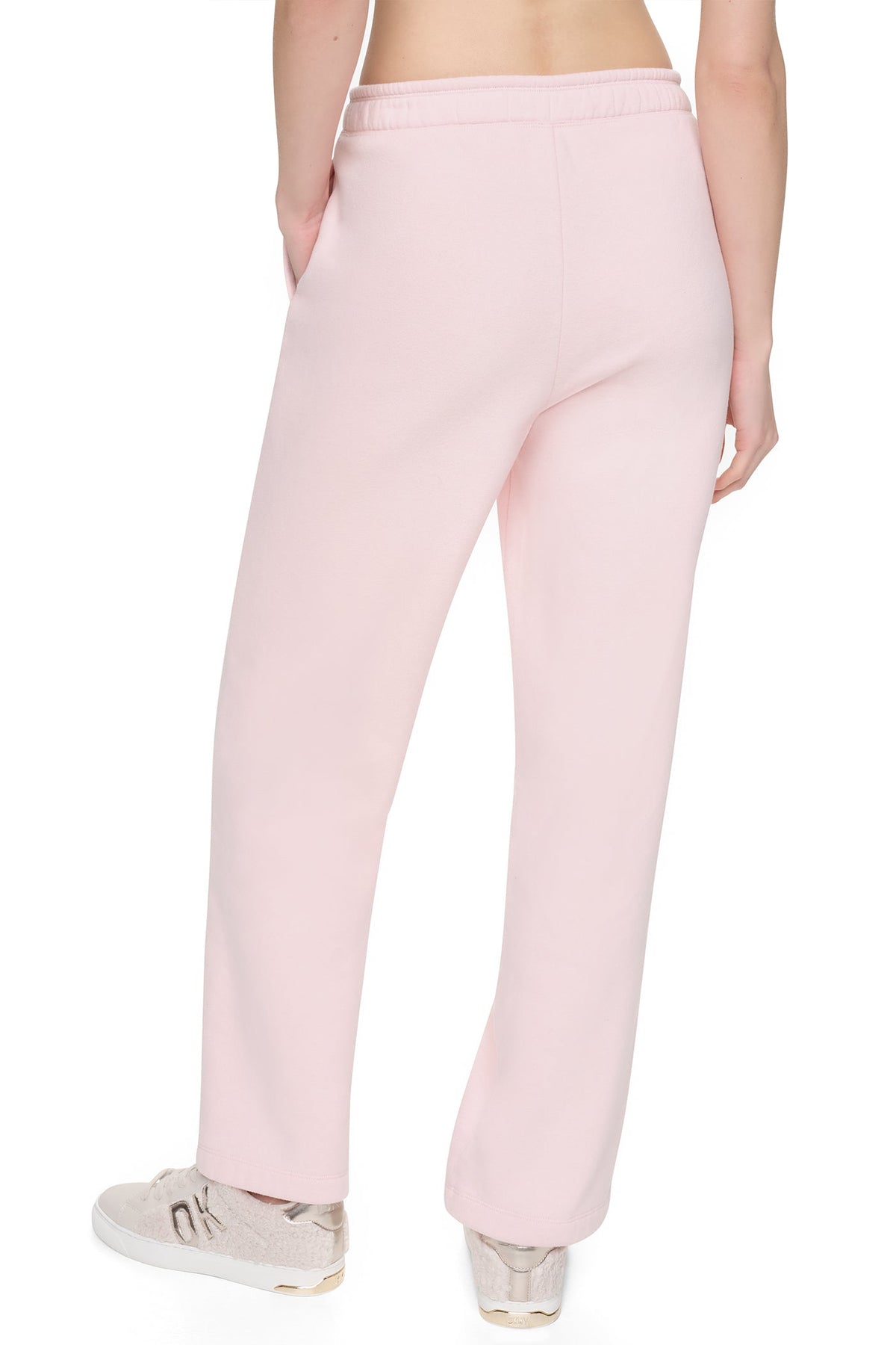 HIGH RISE FLOCKED LOGO RELAXED PANT