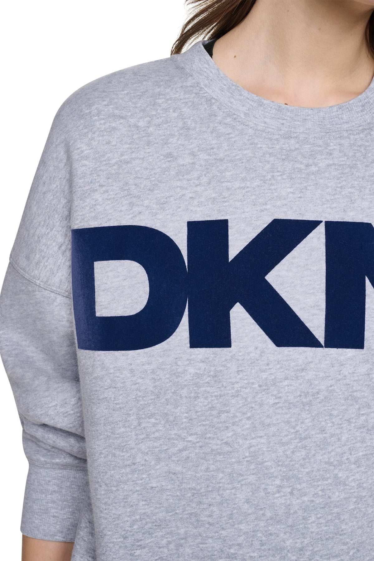 FLOCKED VARSITY LOGO SWEATSHIRT
