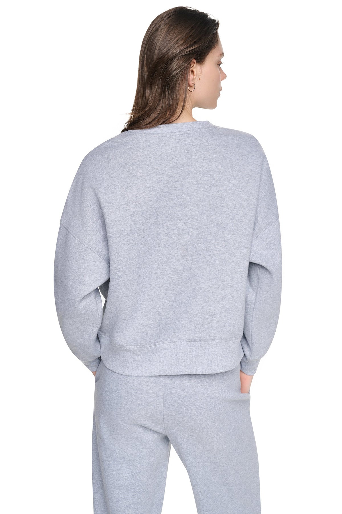 FLOCKED VARSITY LOGO SWEATSHIRT