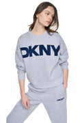 FLOCKED VARSITY LOGO SWEATSHIRT