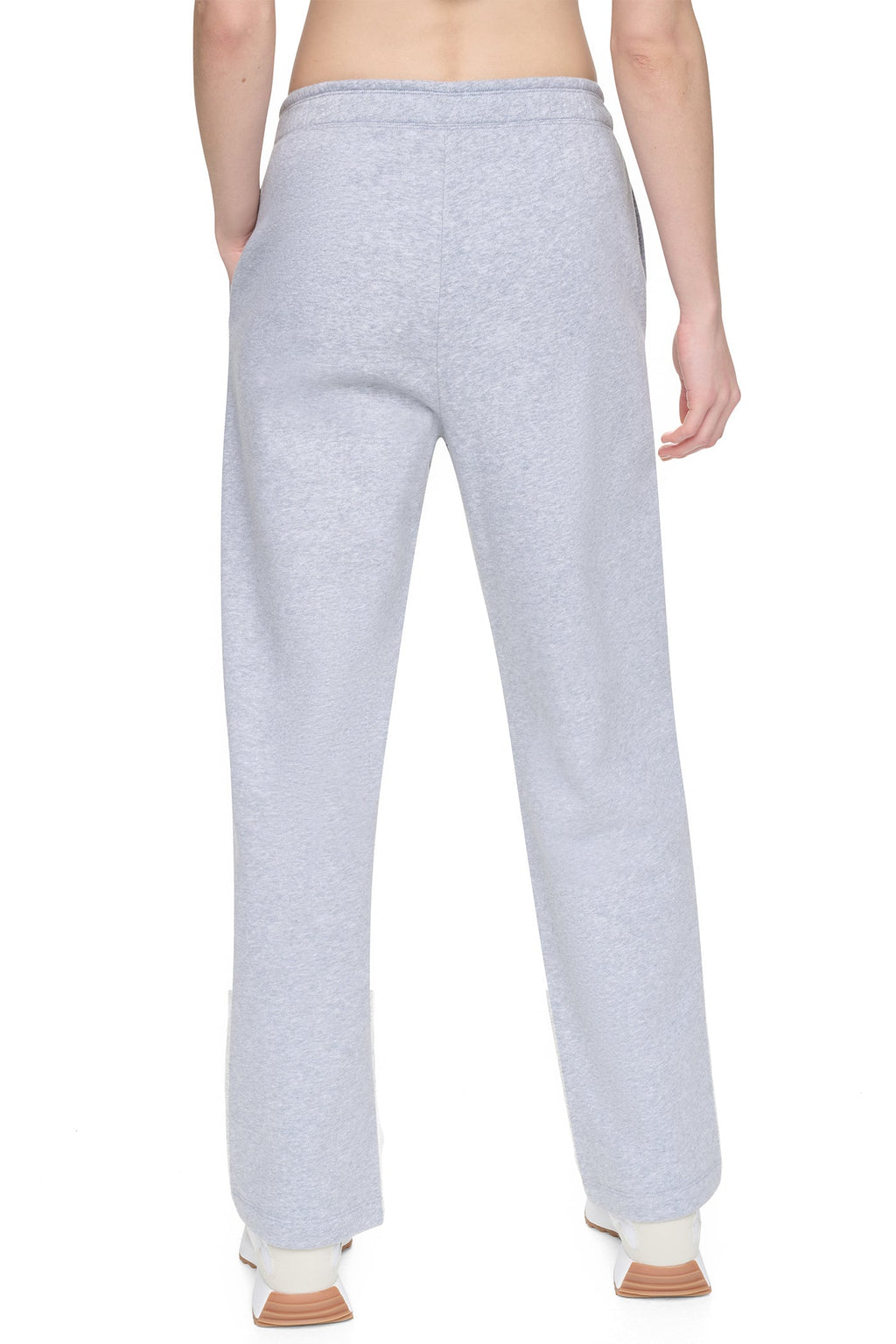 HIGH RISE FLOCKED LOGO RELAXED PANT