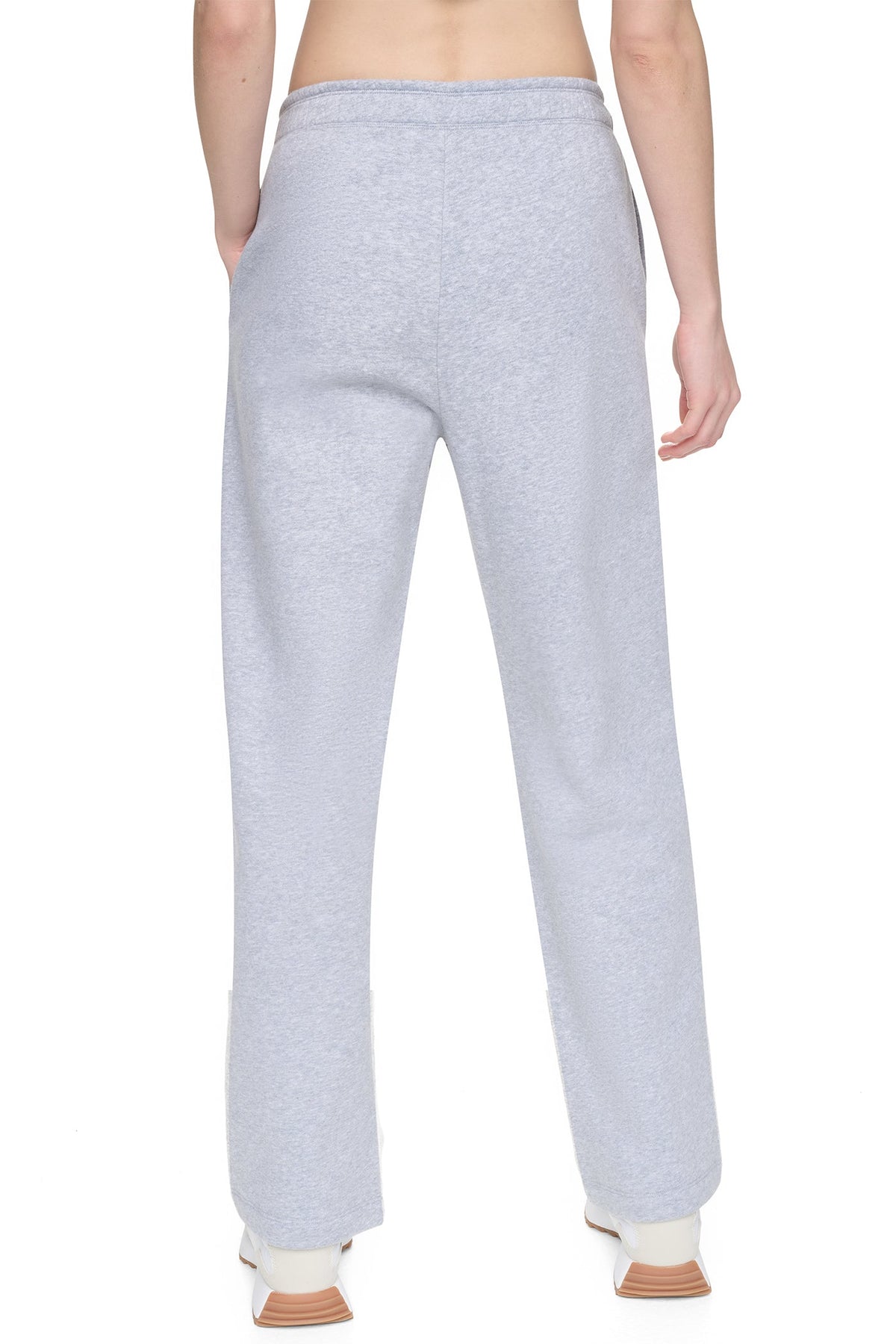 HIGH RISE FLOCKED LOGO RELAXED PANT