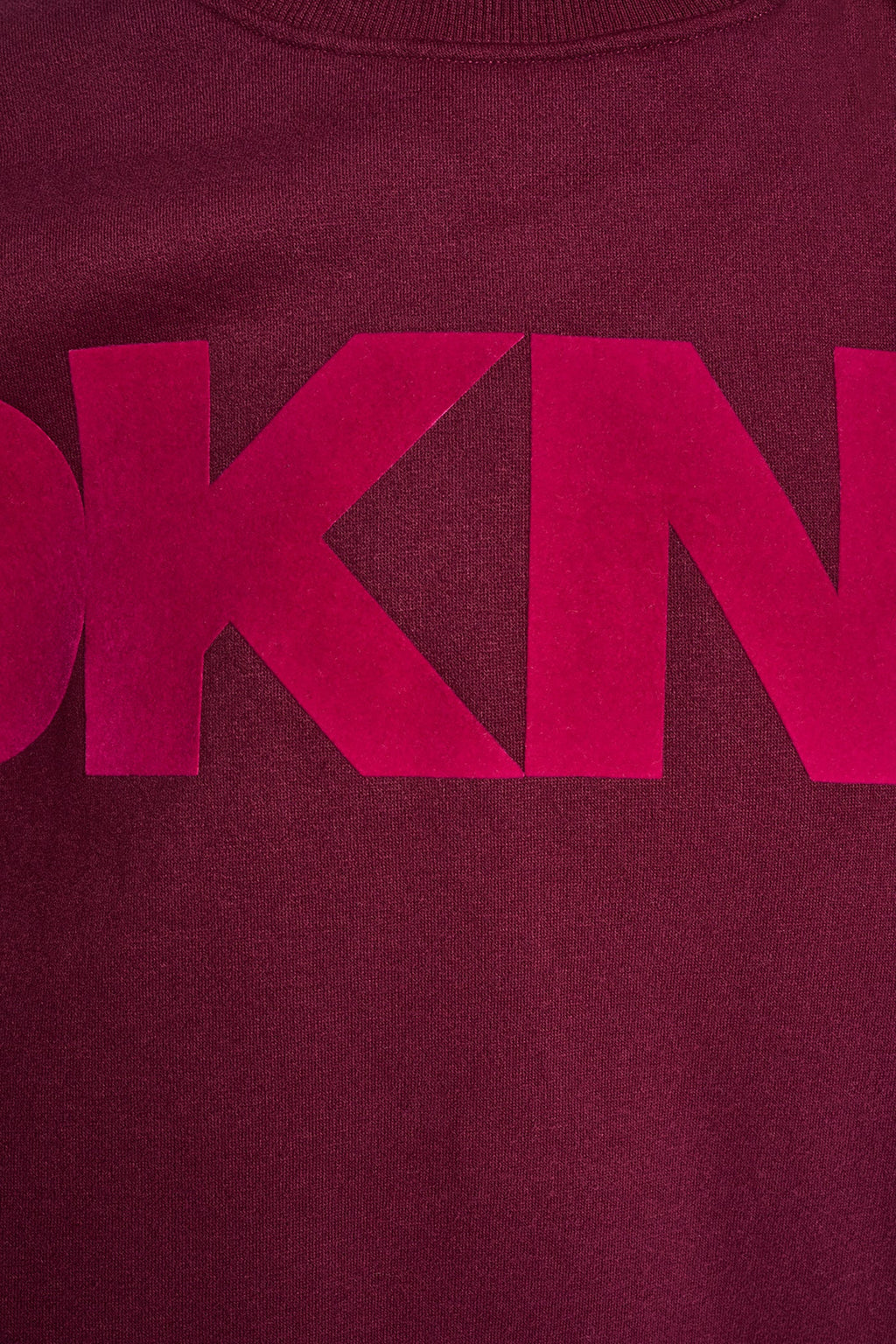 FLOCKED VARSITY LOGO SWEATSHIRT