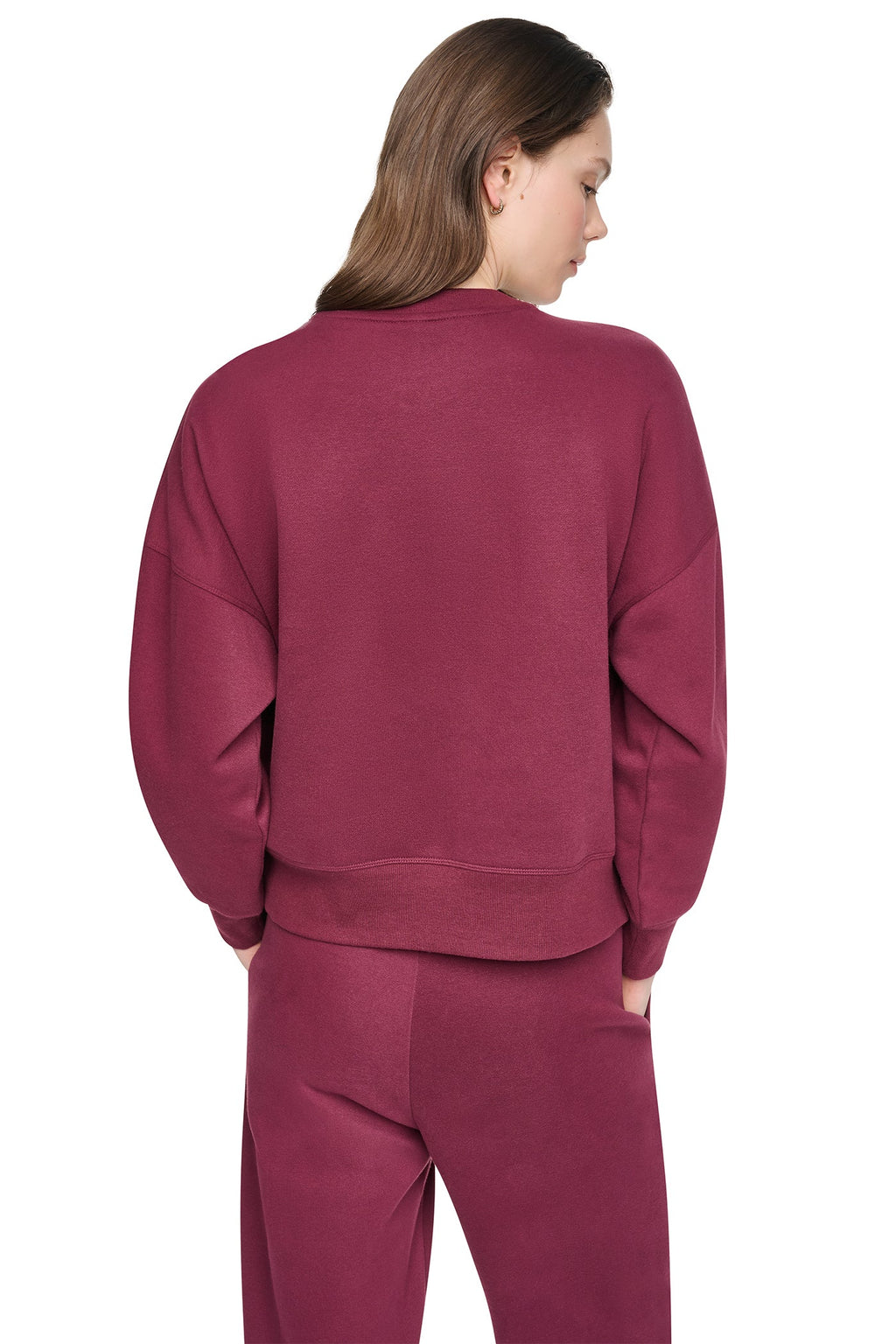 FLOCKED VARSITY LOGO SWEATSHIRT