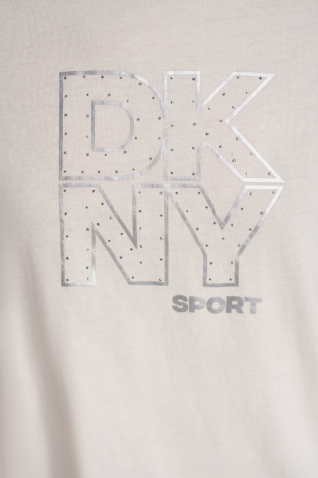 CROPPED CRYSTAL STACKED LOGO TEE