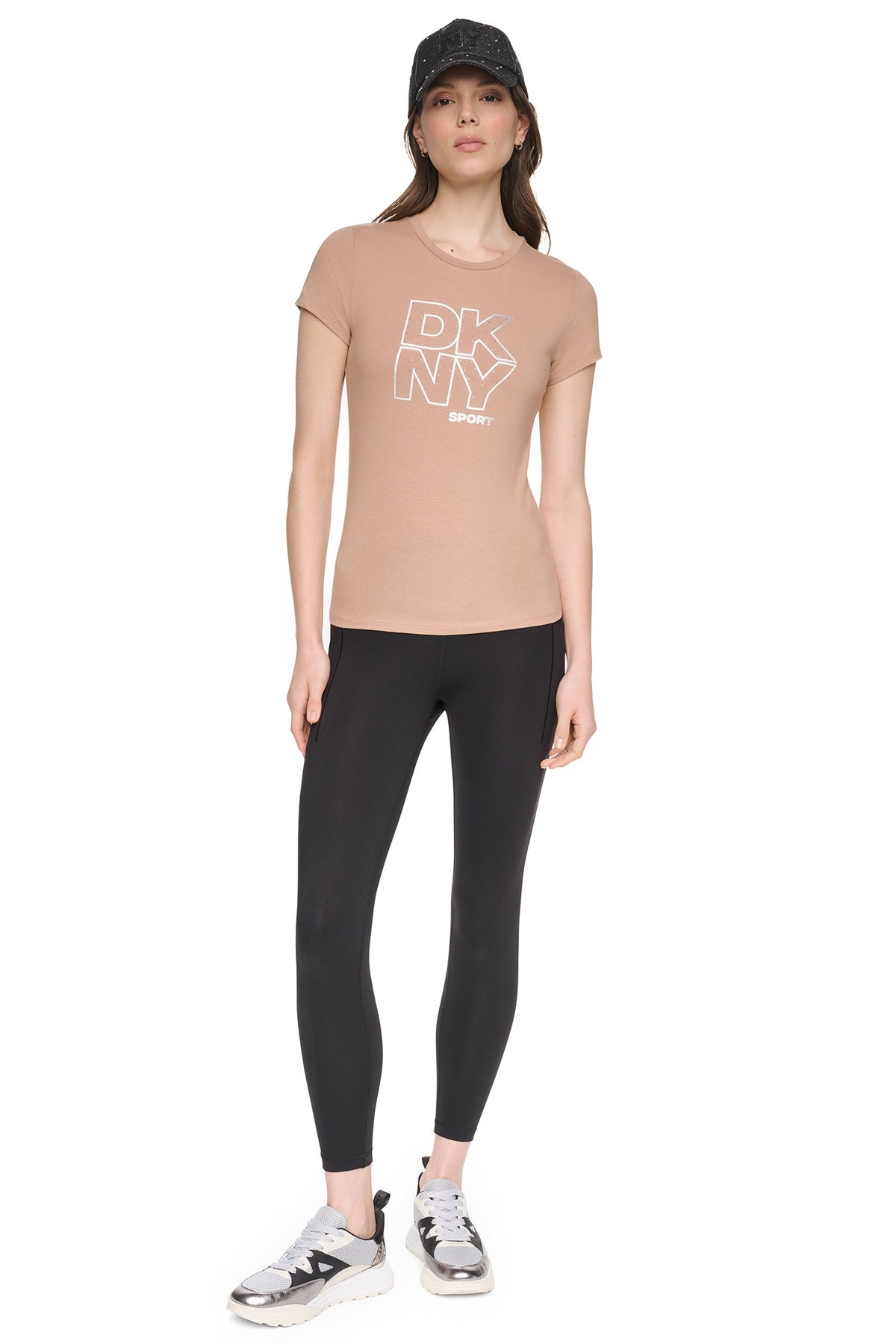 CRYSTAL METALLIC LOGO BABY TEE