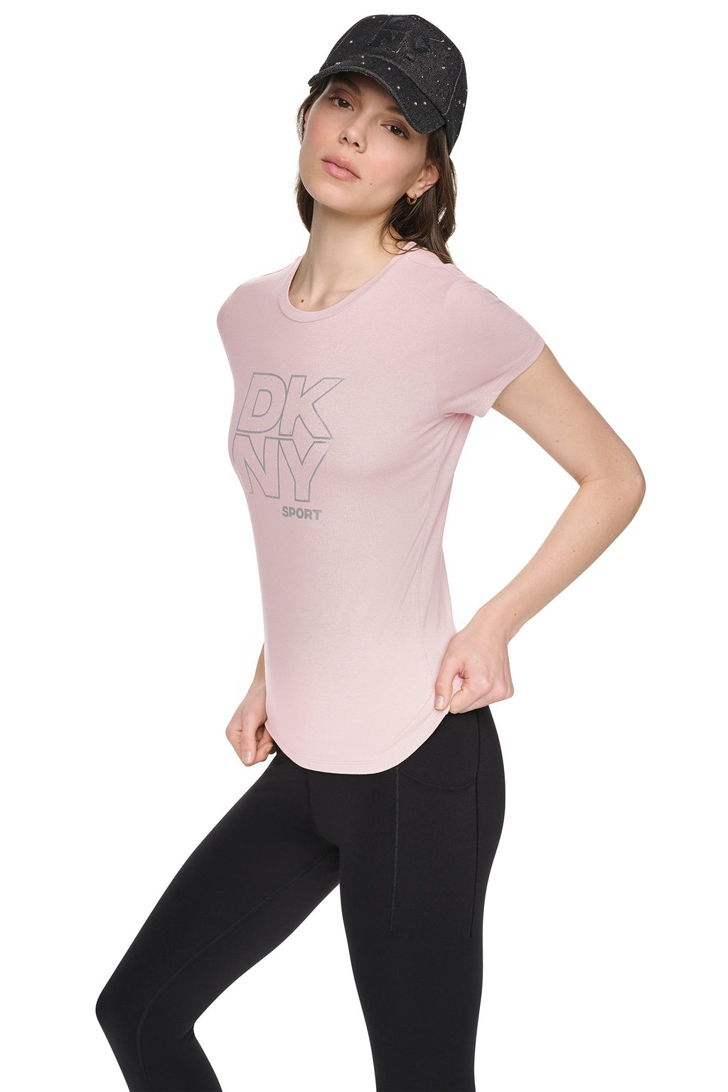 CRYSTAL METALLIC LOGO BABY TEE