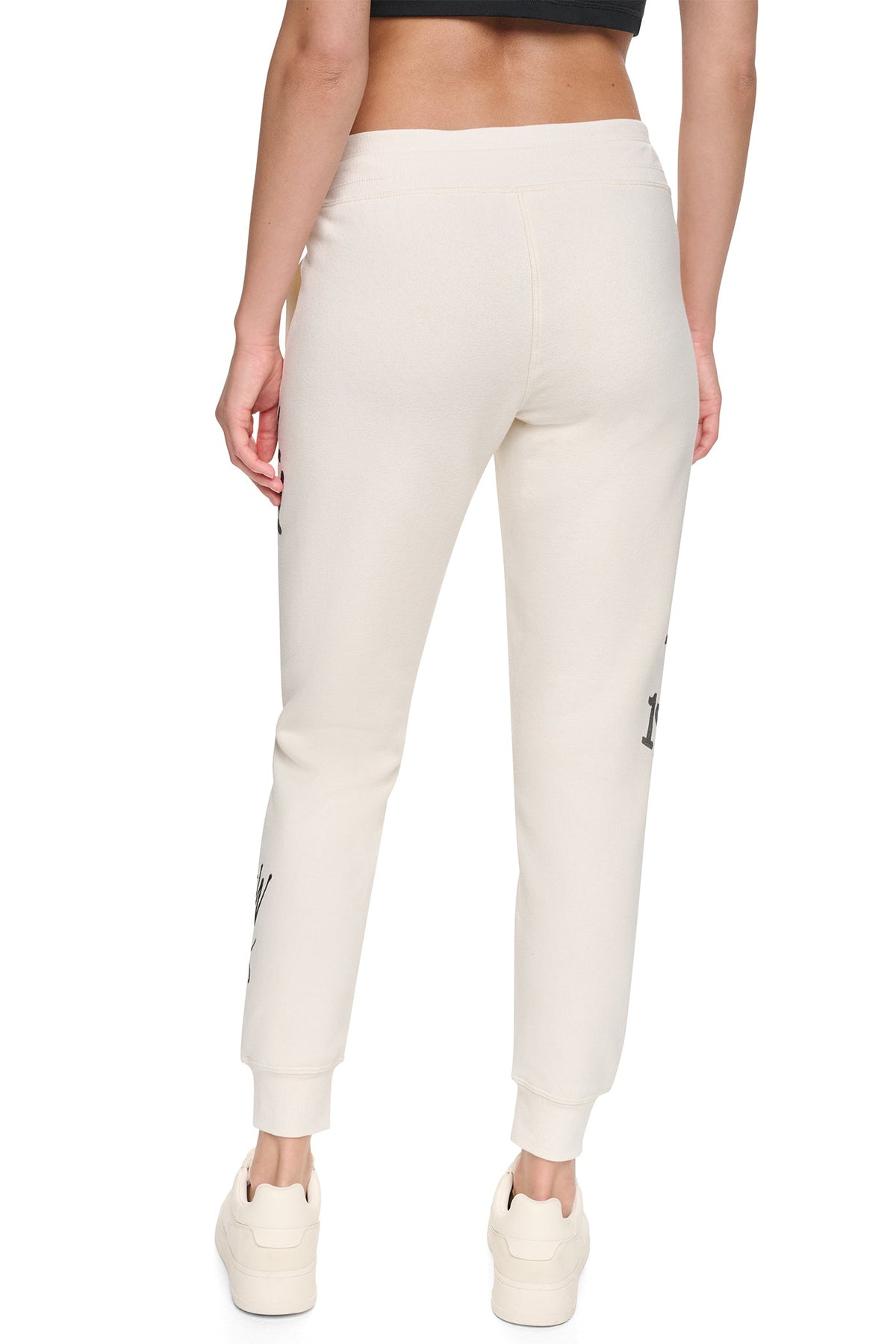 MID-RISE GRAFFITI RHINESTONE LOGO JOGGER