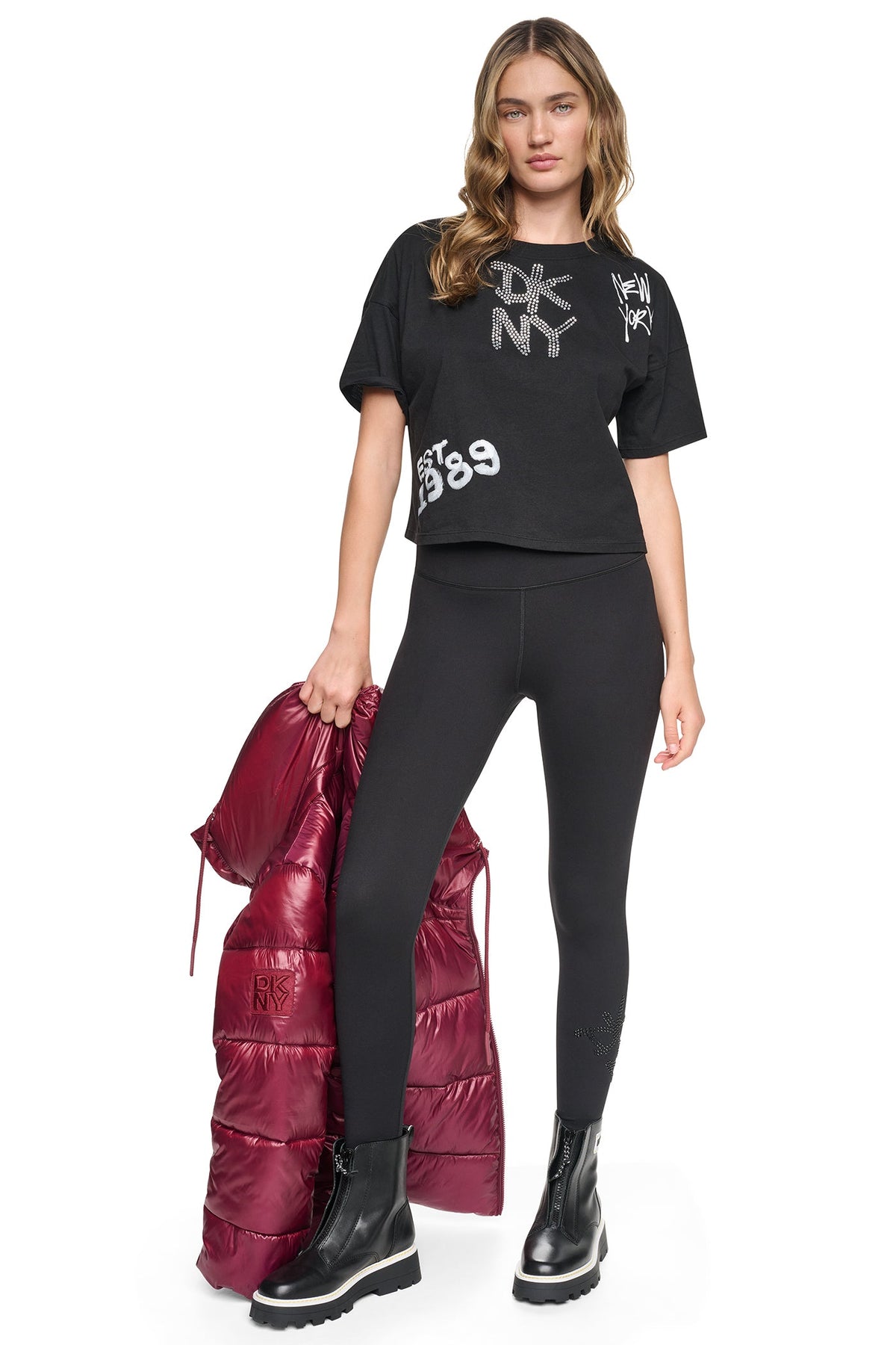 GRAFFITI RHINESTONE LOGO TEE