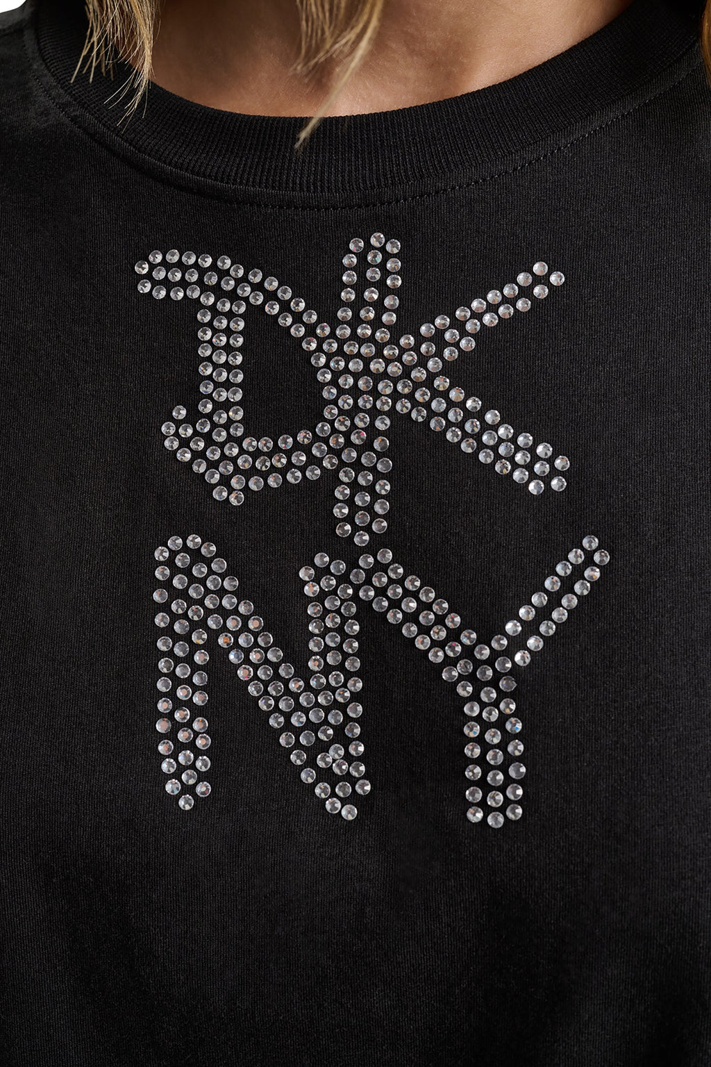 GRAFFITI RHINESTONE LOGO TEE