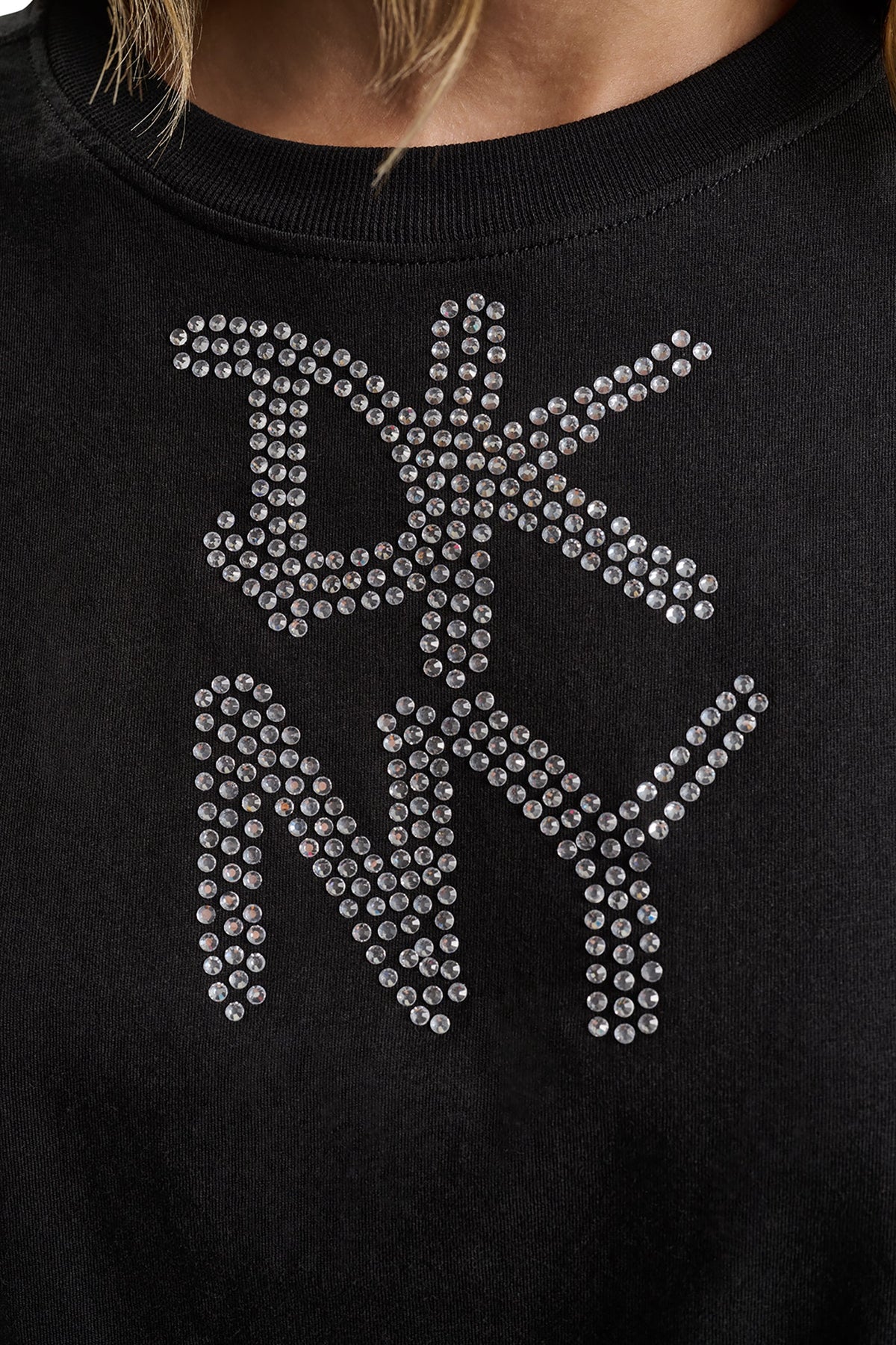 GRAFFITI RHINESTONE LOGO TEE