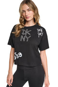 GRAFFITI RHINESTONE LOGO TEE