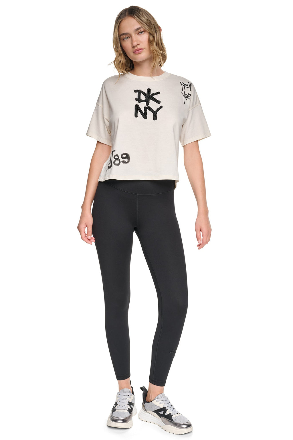 GRAFFITI RHINESTONE LOGO TEE