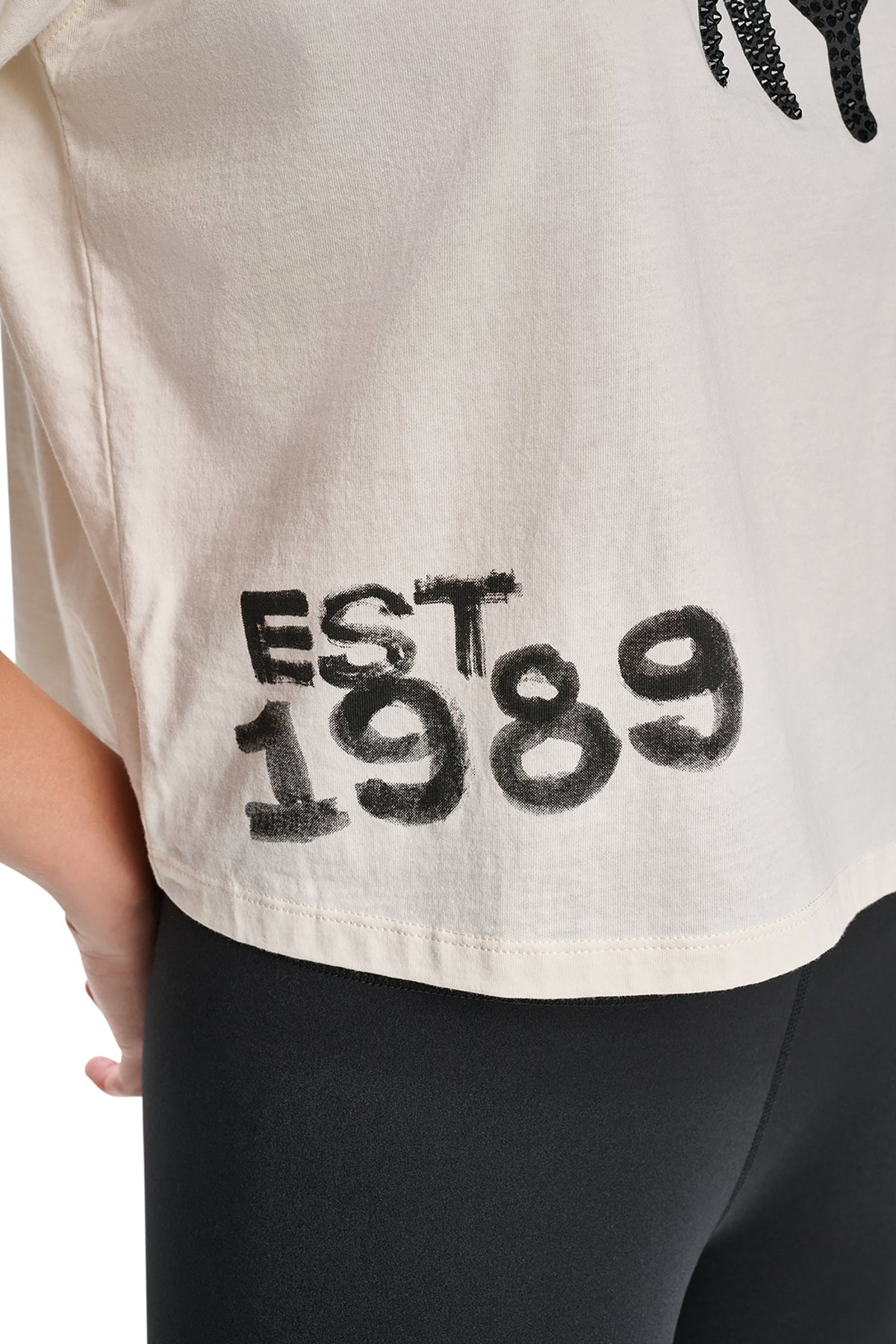 GRAFFITI RHINESTONE LOGO TEE