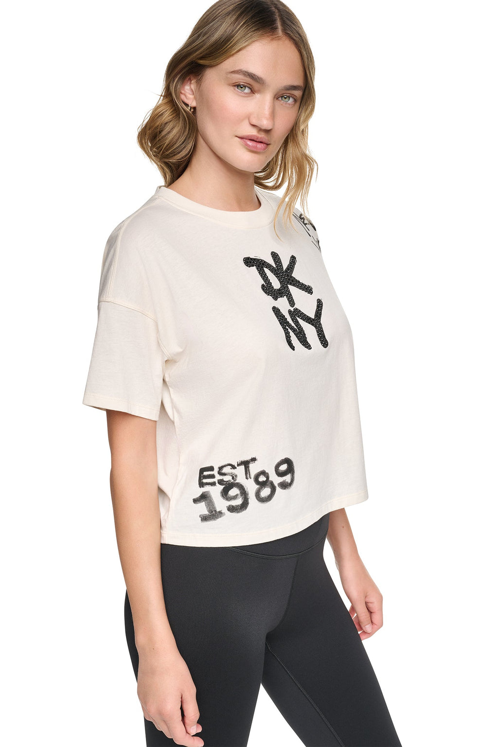 GRAFFITI RHINESTONE LOGO TEE