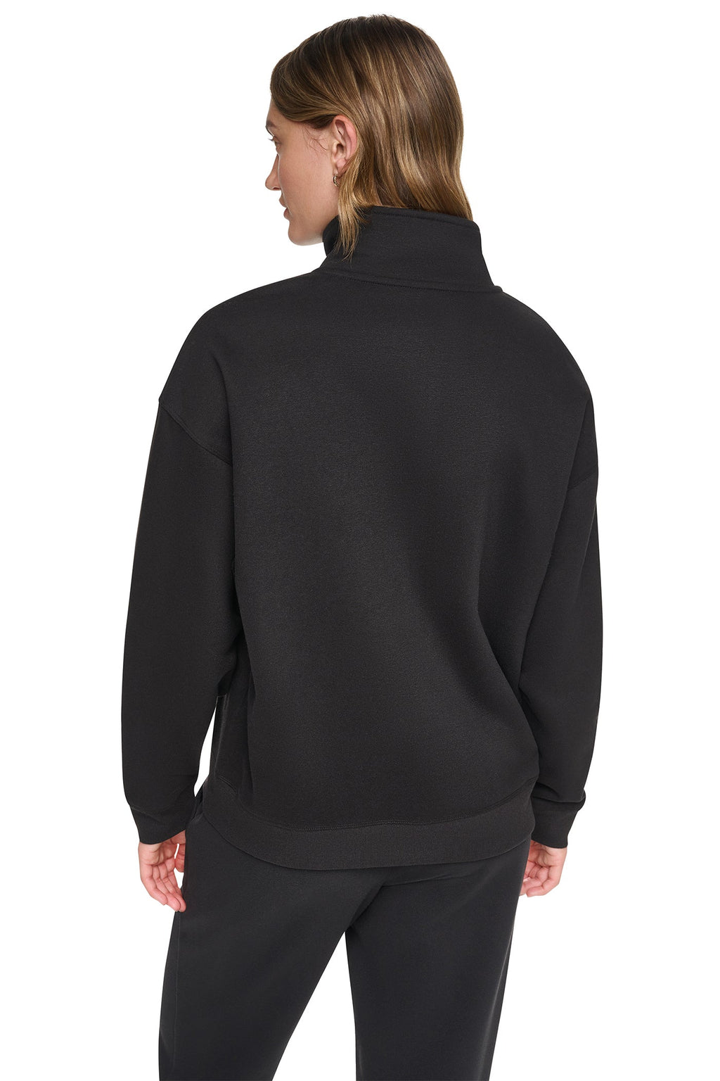 METALLIC BUBBLE 1/4 ZIP PULLOVER