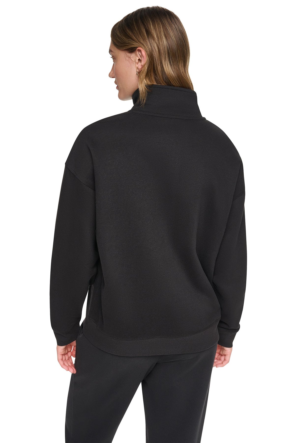 METALLIC BUBBLE 1/4 ZIP PULLOVER