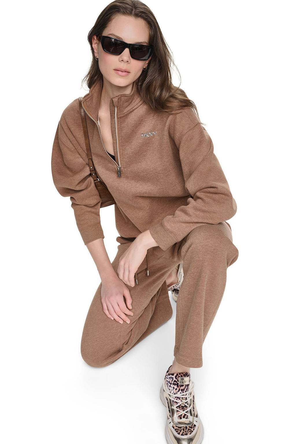 METALLIC BUBBLE 1/4 ZIP PULLOVER