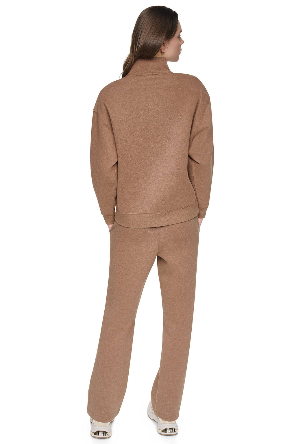 METALLIC BUBBLE 1/4 ZIP PULLOVER