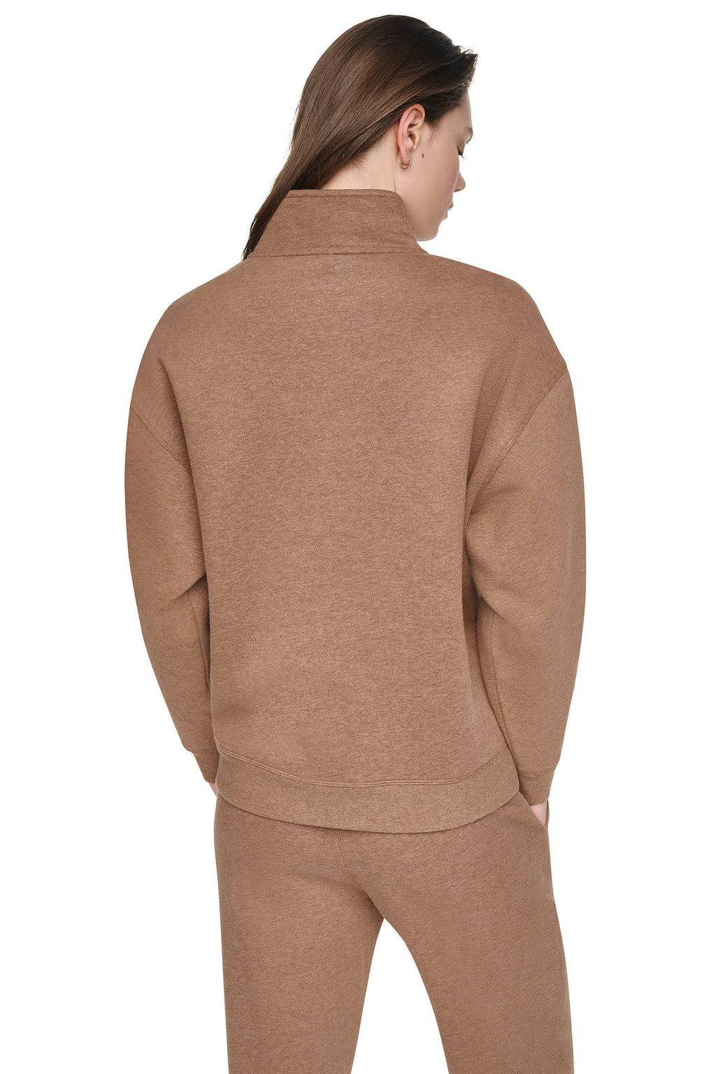 METALLIC BUBBLE 1/4 ZIP PULLOVER