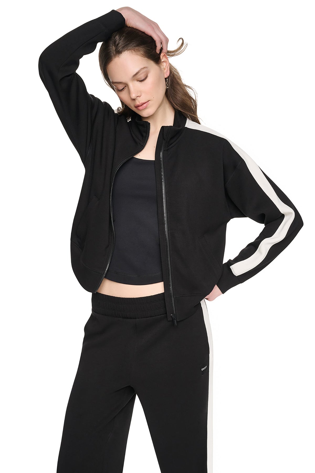 SIDE STRIPE FULL ZIP JACKET