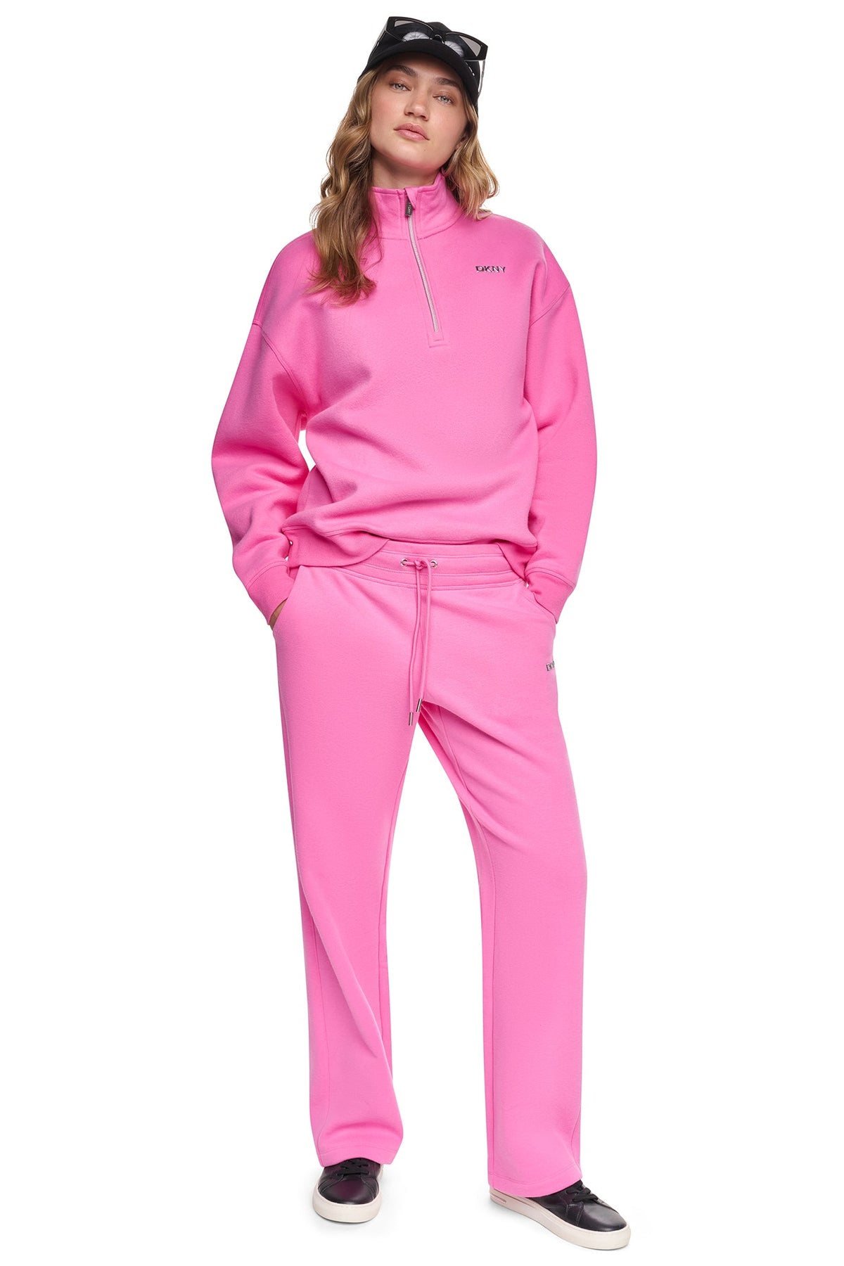 METALLIC BUBBLE 1/4 ZIP PULLOVER