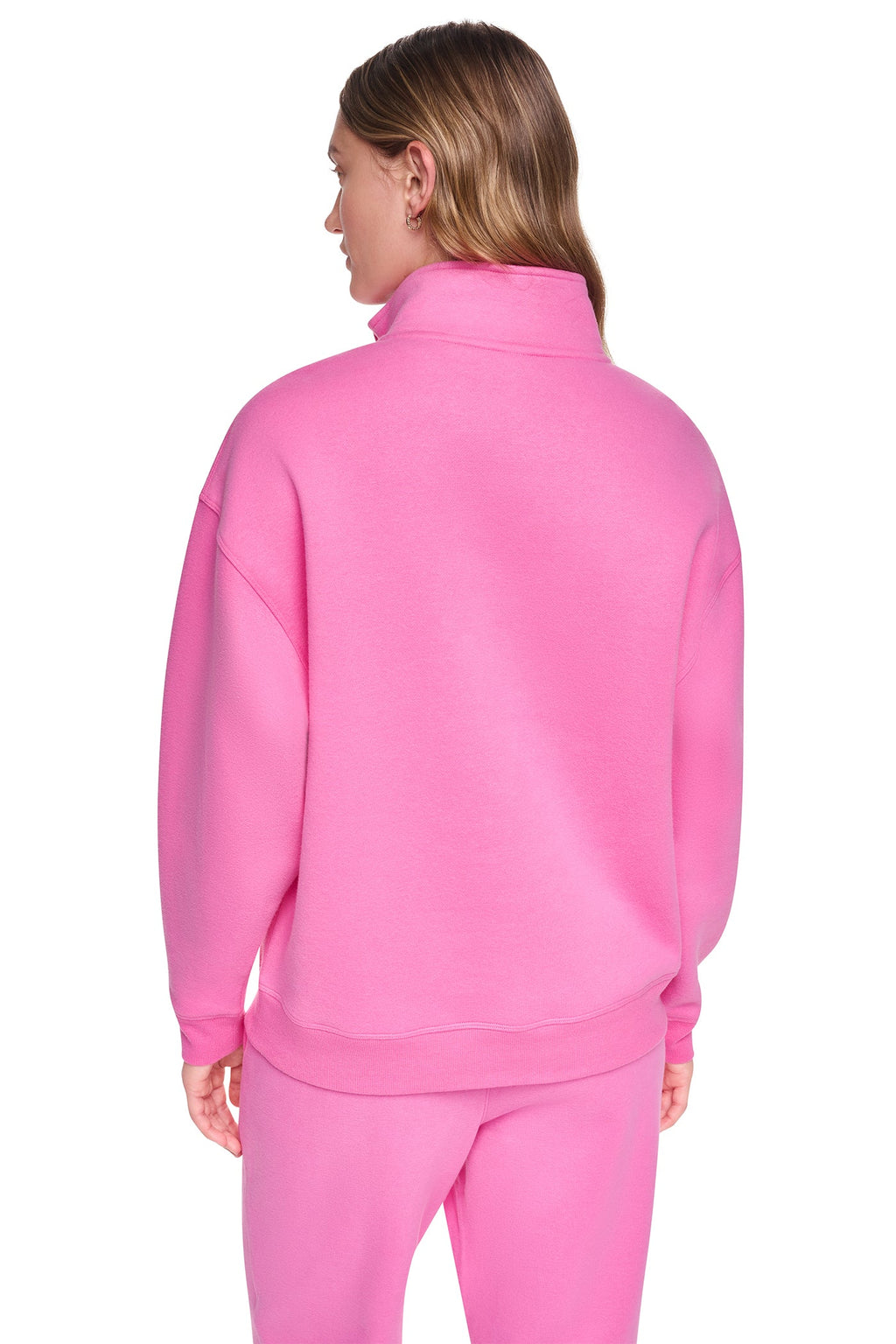 METALLIC BUBBLE 1/4 ZIP PULLOVER