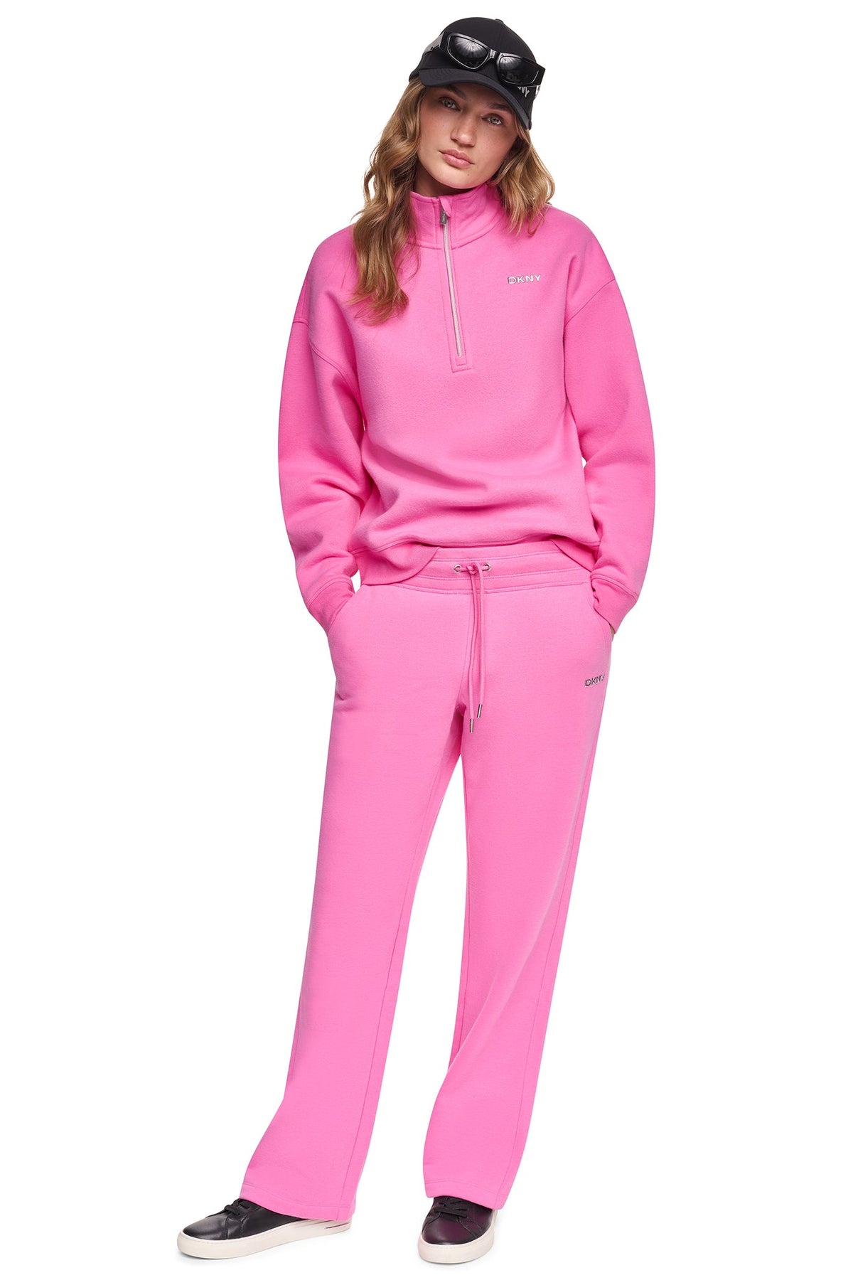 METALLIC BUBBLE HIGH-RISE STRAIGHT LEG PANT