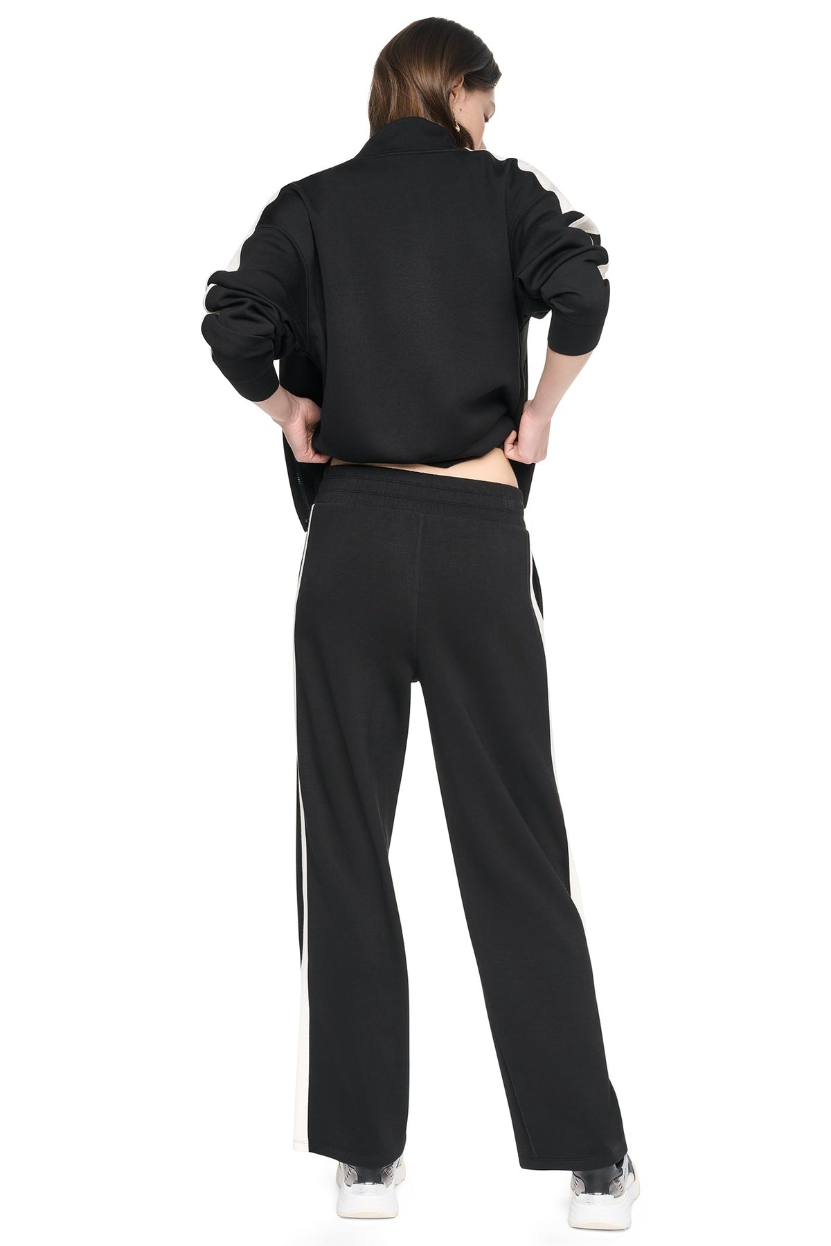 HIGH-RISE SIDE STRIPE WIDE-LEG PANT