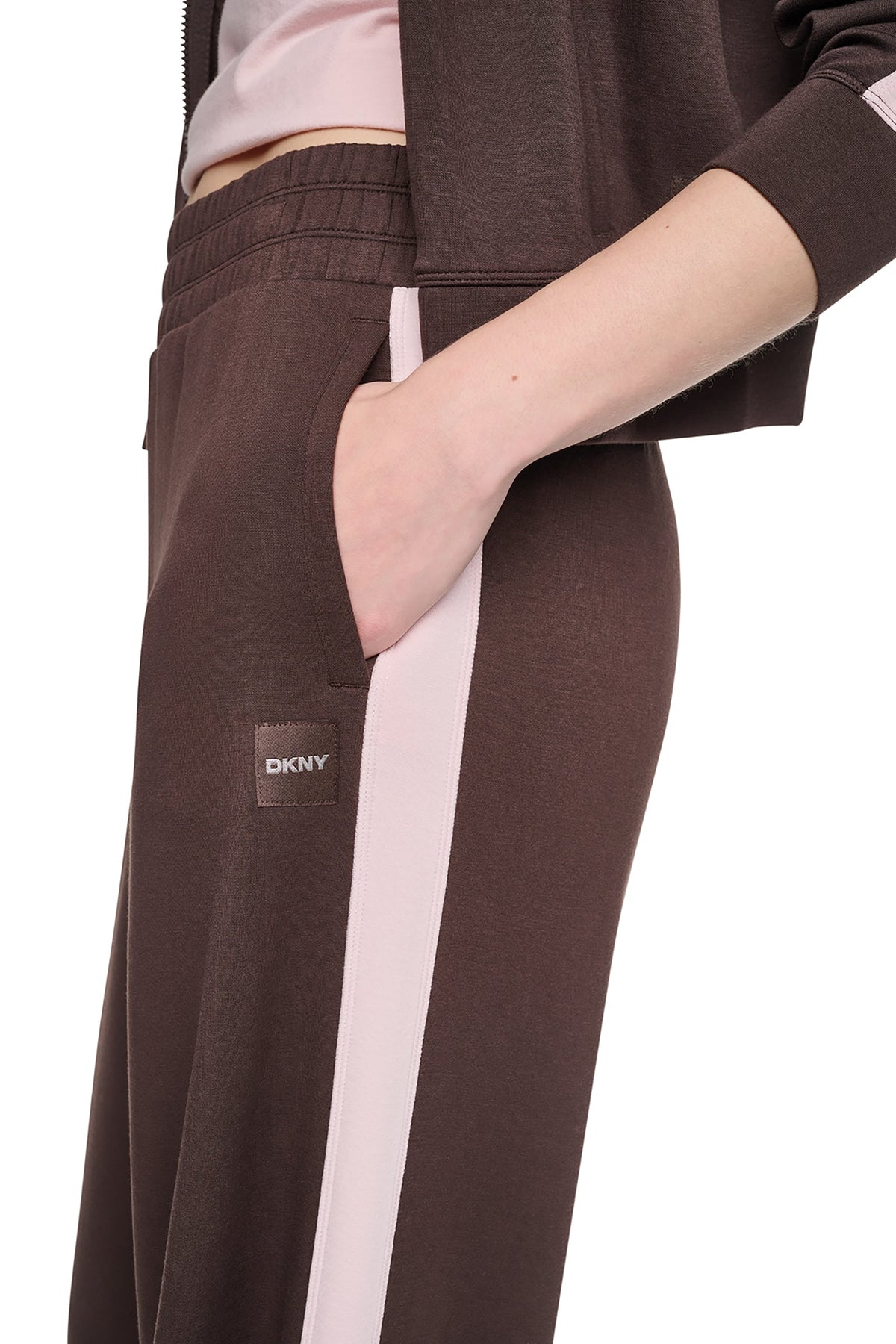 HIGH-RISE SIDE STRIPE WIDE-LEG PANT