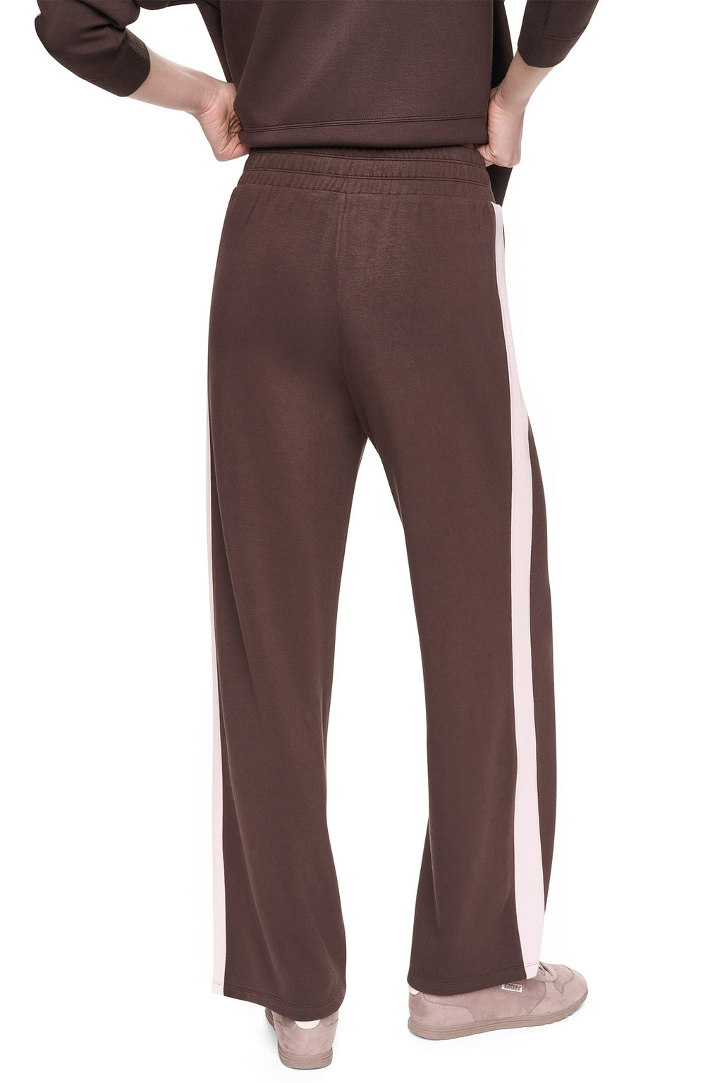 HIGH-RISE SIDE STRIPE WIDE-LEG PANT