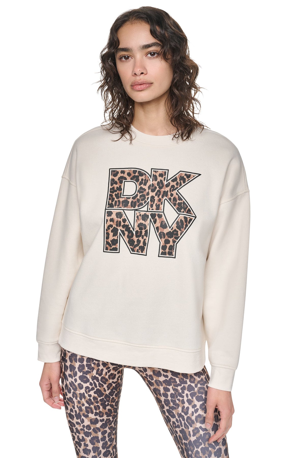ANIMAL PRINT LOGO SWEATSHIRT
