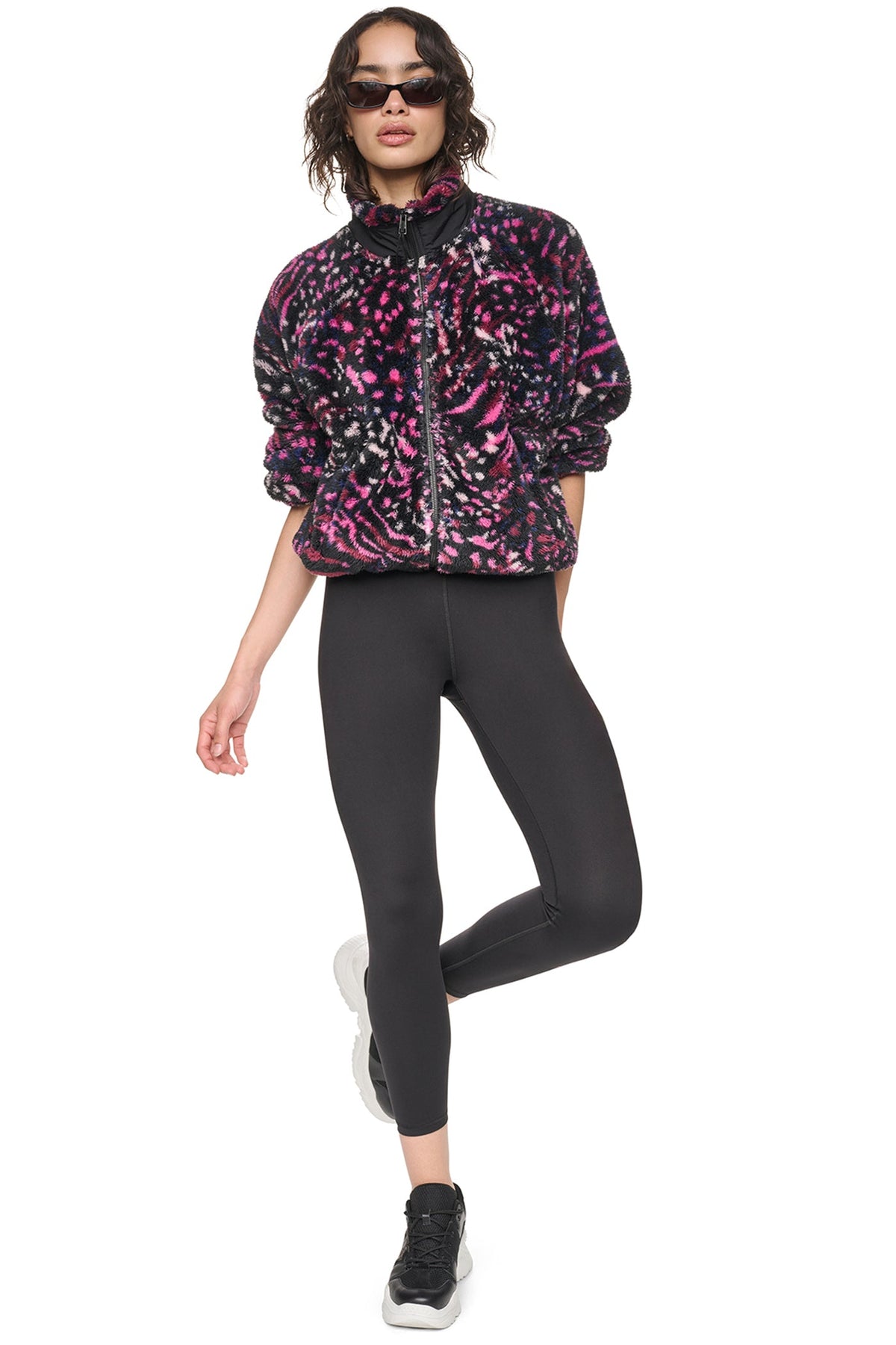 PRINTED SHERPA JACKET