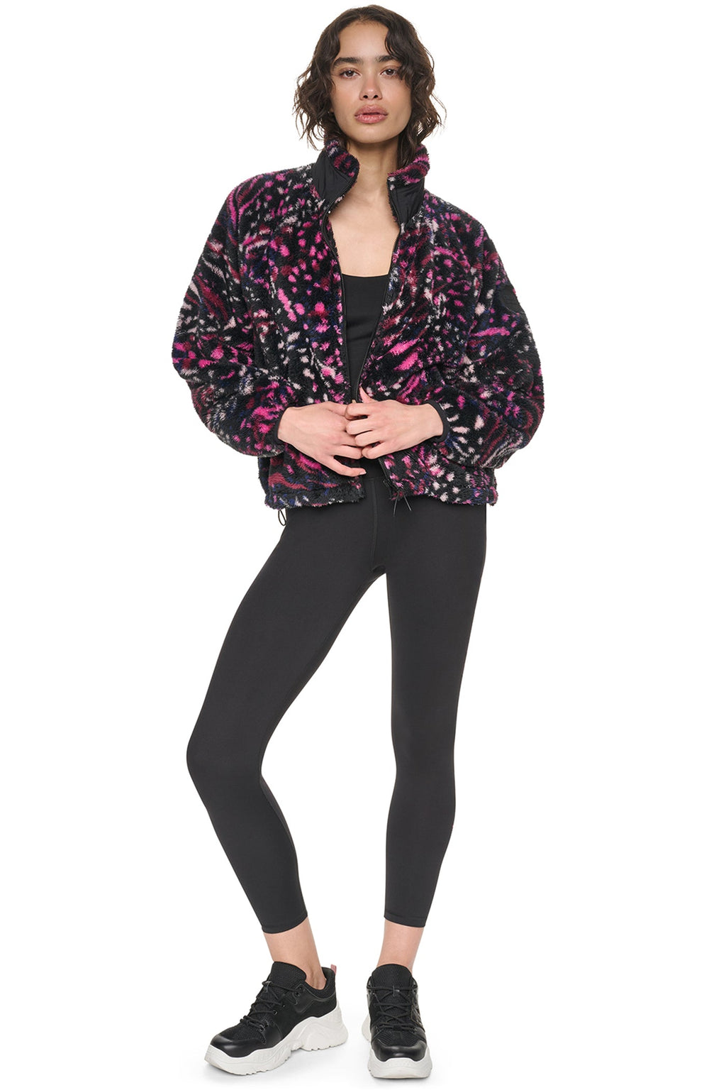 PRINTED SHERPA JACKET