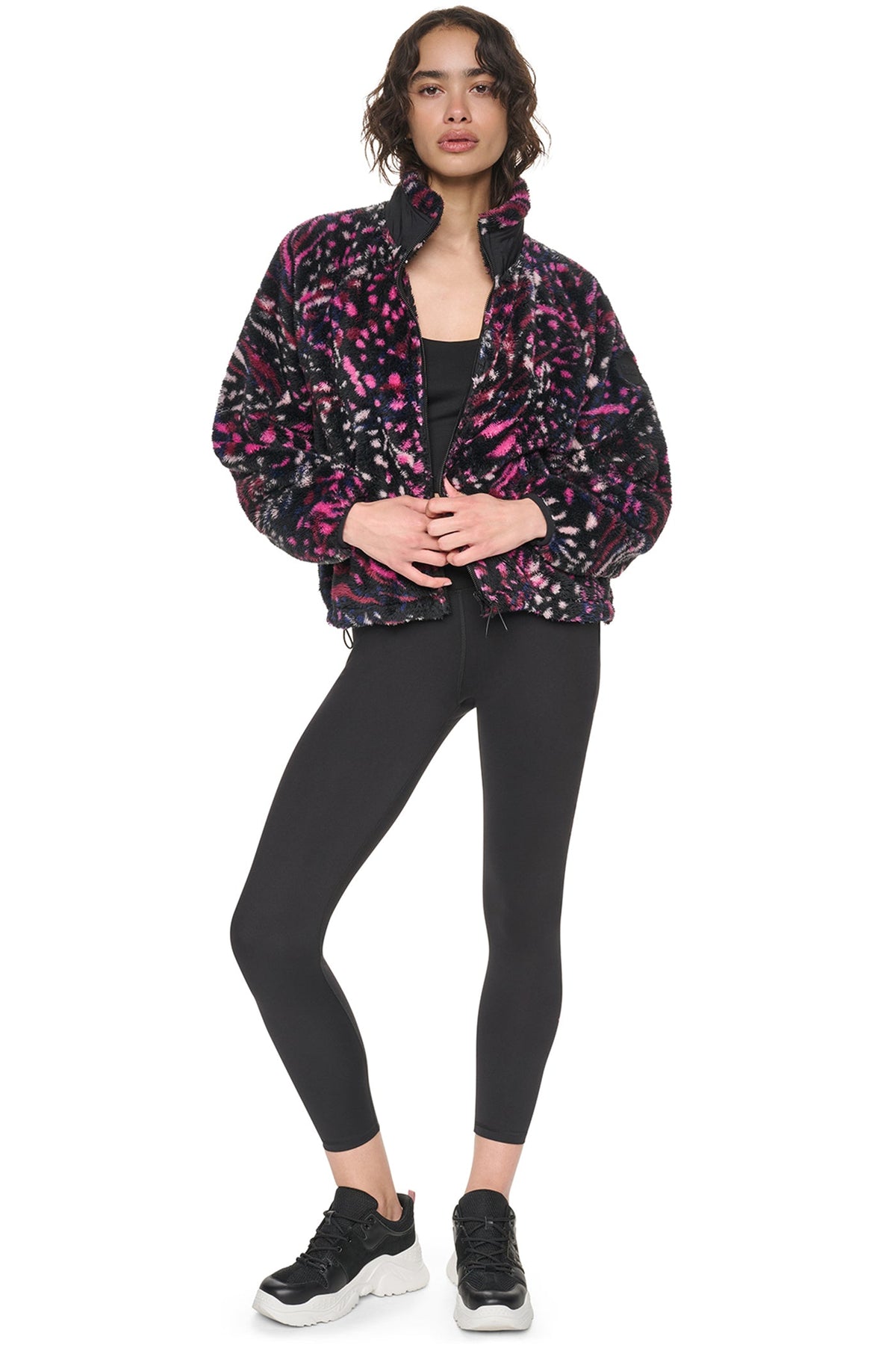 PRINTED SHERPA JACKET