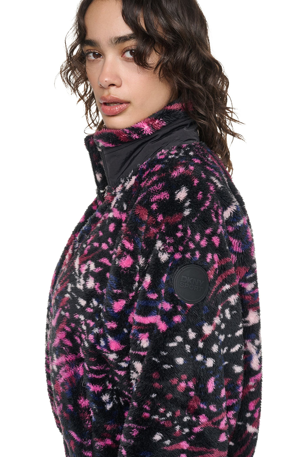 PRINTED SHERPA JACKET