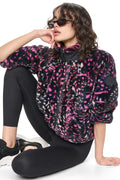 PRINTED SHERPA JACKET