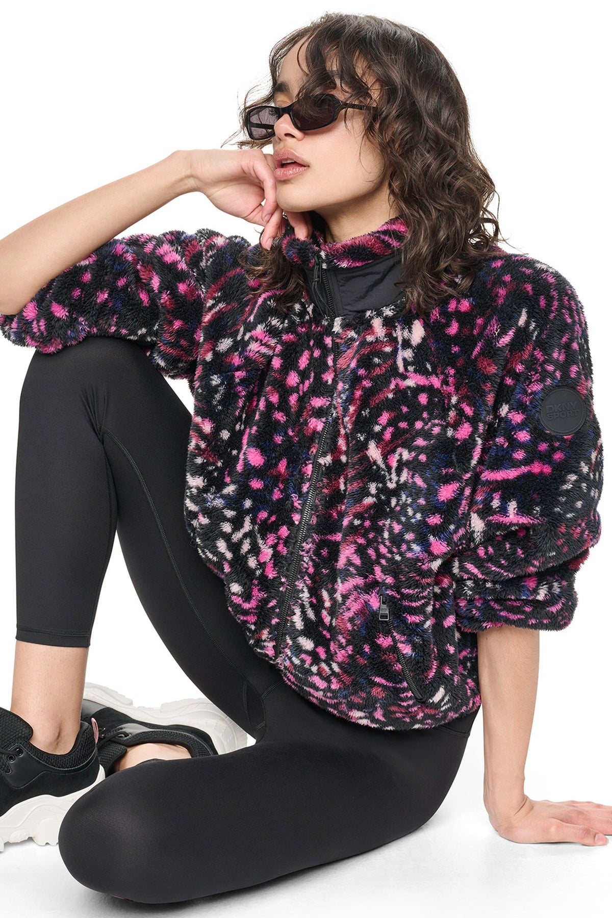 PRINTED SHERPA JACKET