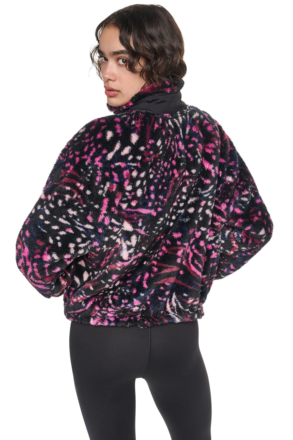 PRINTED SHERPA JACKET