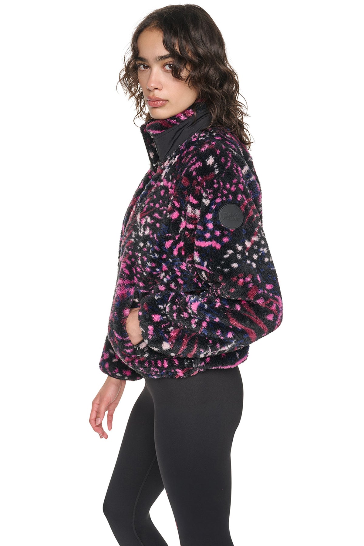 PRINTED SHERPA JACKET