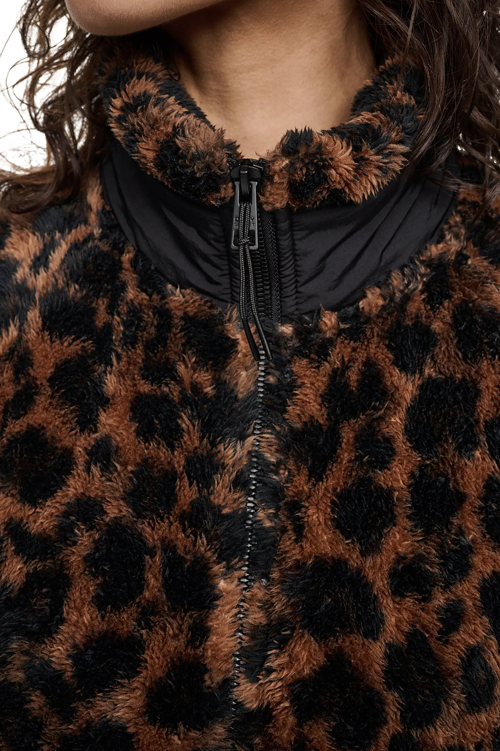 PRINTED SHERPA JACKET