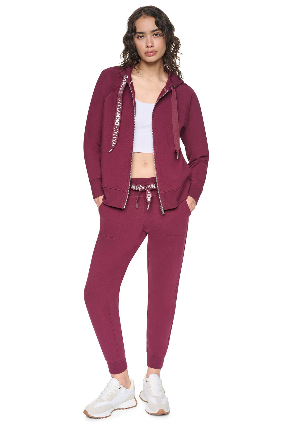 TWO-TONE LOGO DRAWSTRING HOODIE