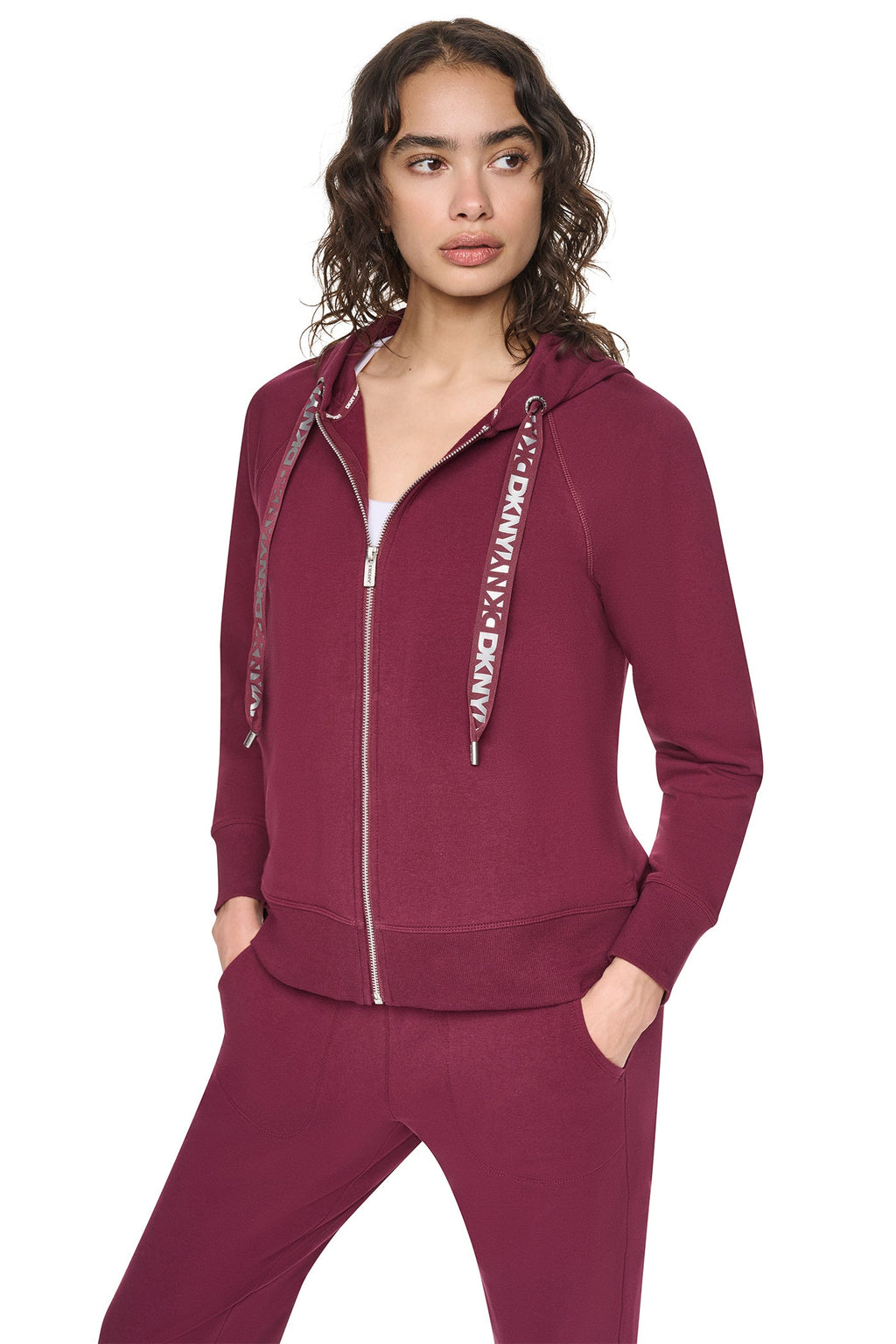 TWO-TONE LOGO DRAWSTRING HOODIE