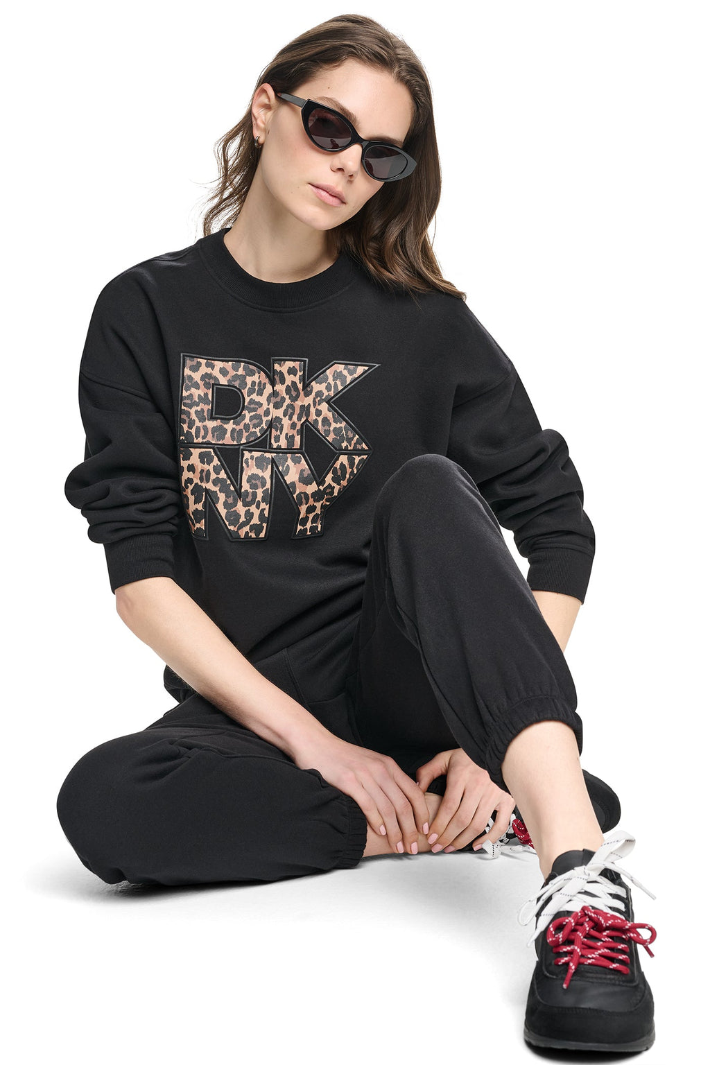 ANIMAL PRINT LOGO SWEATSHIRT