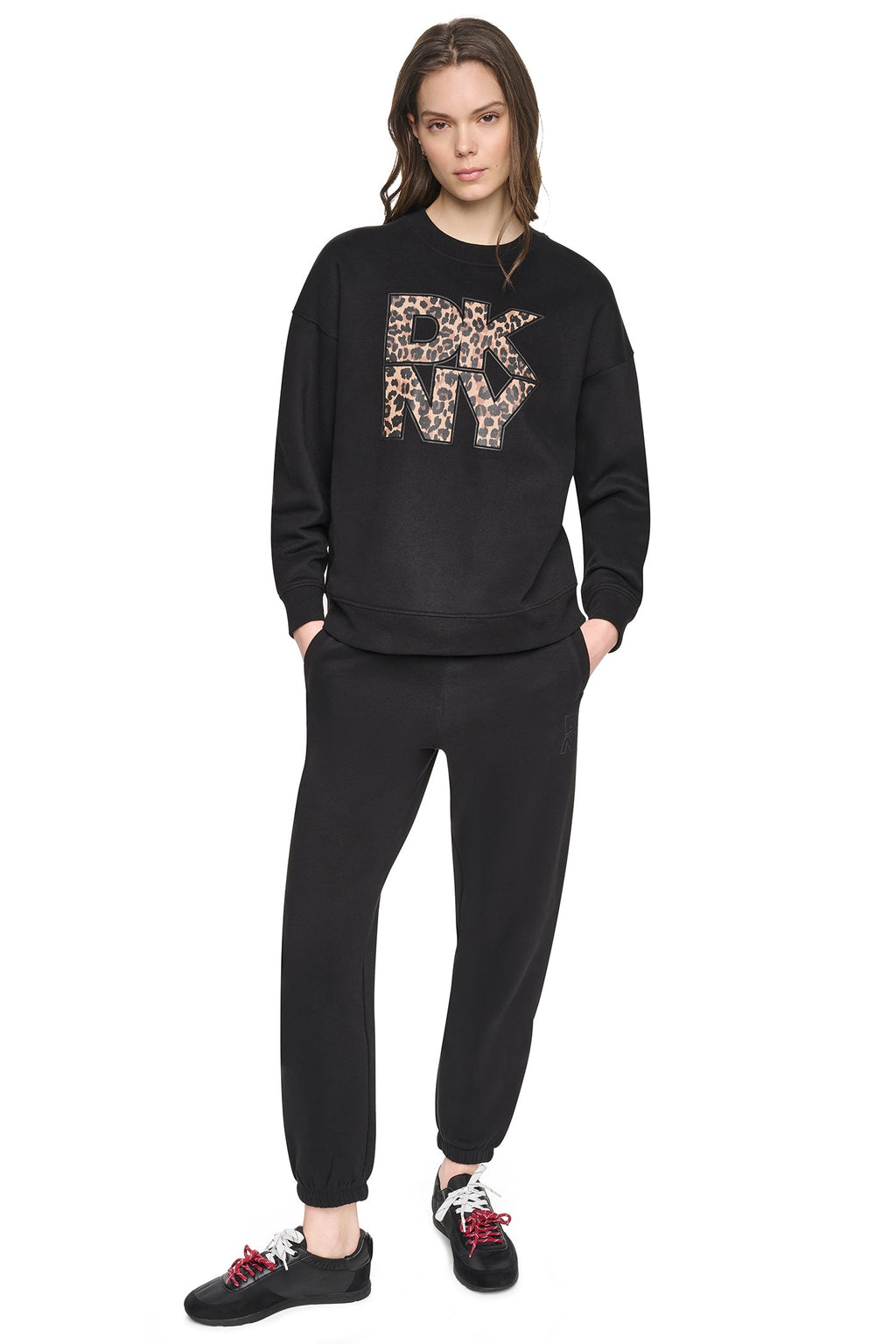 ANIMAL PRINT LOGO SWEATSHIRT