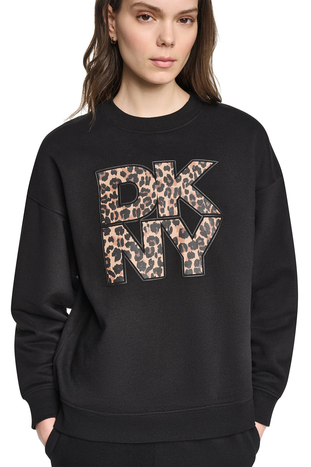 ANIMAL PRINT LOGO SWEATSHIRT