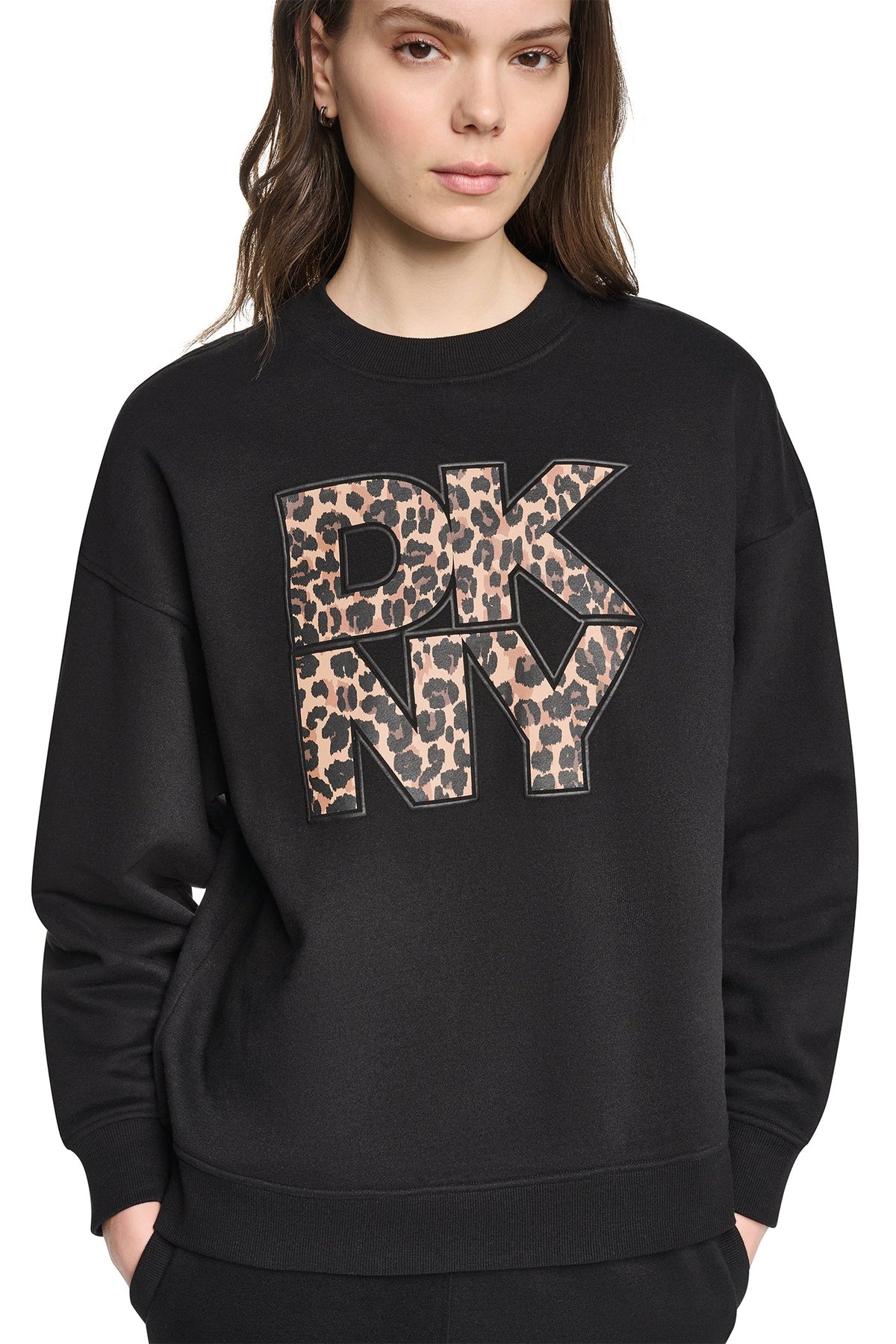 ANIMAL PRINT LOGO SWEATSHIRT