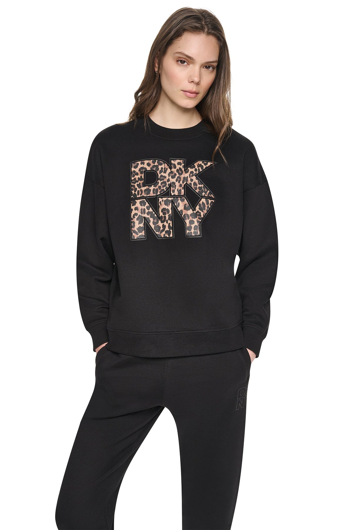 ANIMAL PRINT LOGO SWEATSHIRT