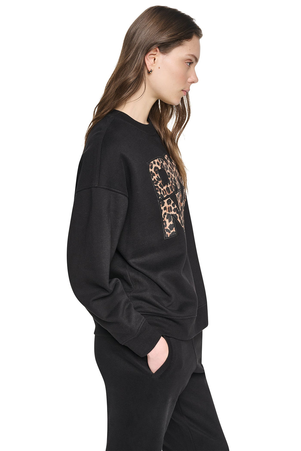 ANIMAL PRINT LOGO SWEATSHIRT